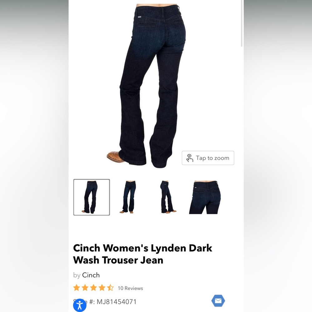 Cinch Denim with Red Embroidery